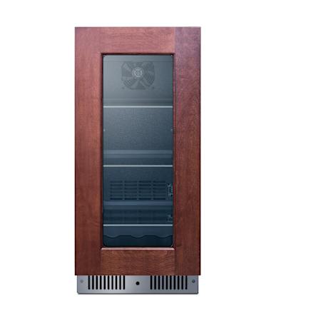 Summit 15 Inch Wide 96 Can Capacity Panel Ready Left Hinge Beverage Cooler with Digital Controls and LED Lights Panel Ready
