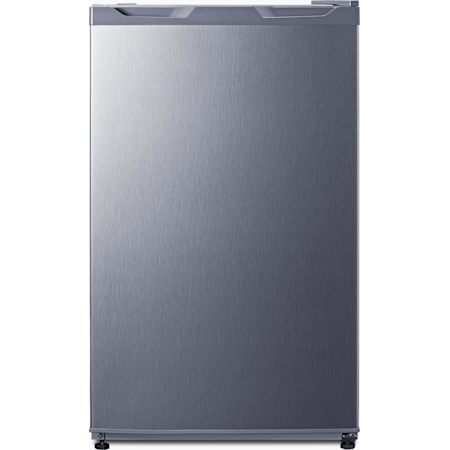 Summit 19 Inch Wide 3.1 Cu. Ft. Compact Refrigerator Freezer Combo with SuperFreeze Setting Stainless Look