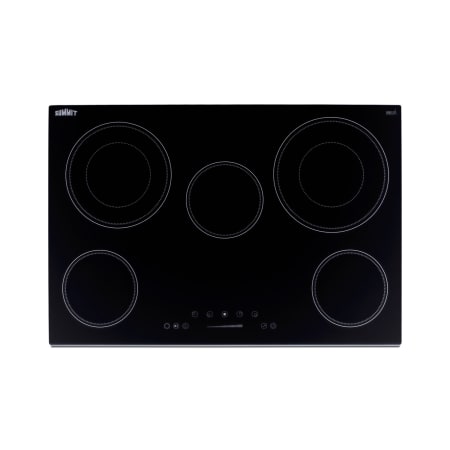 Summit 30 Inch Wide 5 Burner Electric Cooktop with 2 Dual Ring Elements Black