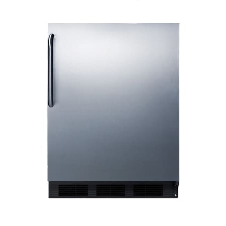 Summit 24 Inch Wide 5.1 Cu. Ft. ADA Compliant Compact Refrigerator with Towel Bar Handle Stainless Steel