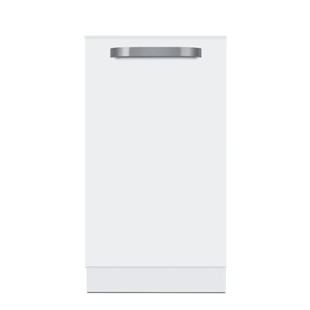 Summit 18 Inch Wide 8 Place Setting Built-In Top Control Dishwasher with ADA Compliant Design and Touch Controls White