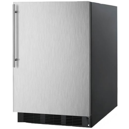 Summit 5.5 Cu. Ft. All Refrigerator w/ Stainless Steel Door & Thin Handle Stainless Steel