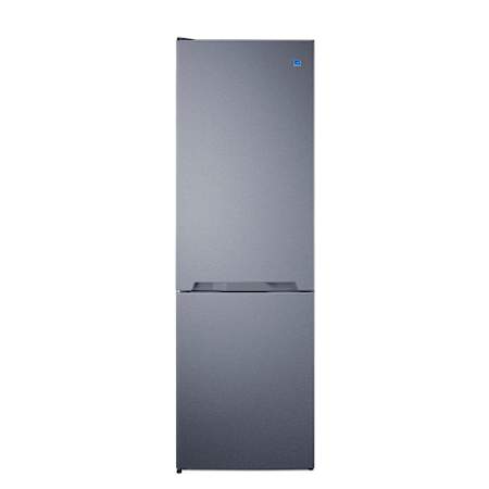 Summit 24 Inch Wide 11.7 Cu. Ft. Left Hinge Energy Star Certified Bottom Freezer Refrigerator with LED Lights and SuperFreeze Stainless Steel