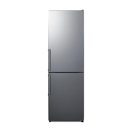 Summit 24 Inch Wide 10.8 Cu. Ft. Energy Star Certified Fingerprint Resistant Bottom Freezer Refrigerator with Super Freeze Stainless Steel