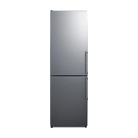 Summit 24 Inch Wide 10.8 Cu. Ft. Energy Star Certified Fingerprint Resistant Bottom Freezer Refrigerator with Temperature Adjustable Deli Drawer - Left Swing Door Stainless Steel