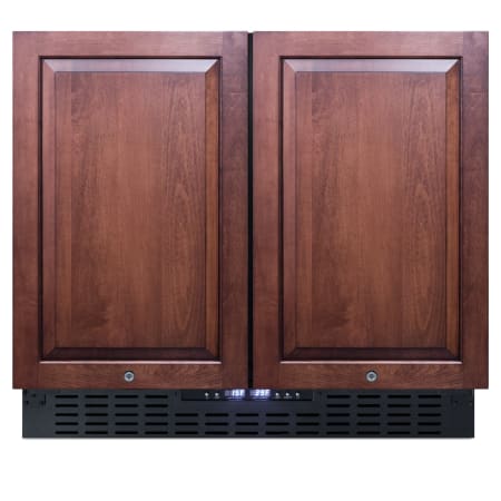 Summit 36 Inch Wide 5.8 Cu. Ft. Capacity Side-By-Side Refrigerator-Freezer Combo Panel Ready