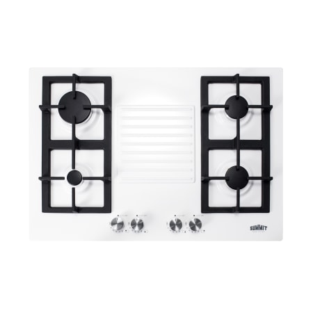 Summit 30 Inch Wide Built-In Gas Range with LP Conversion Kit White