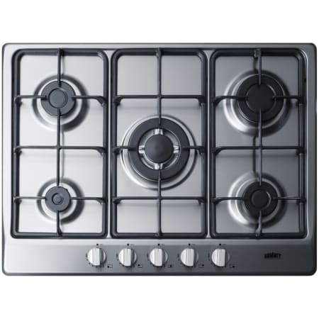 Summit 27 Inch Wide Built-In Gas Cooktop with Sealed Sabaf Burners and Dual Flame Burner Stainless Steel