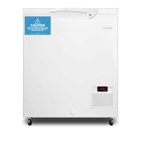 Summit 29 Inch Wide 4.8 Cu. Ft. Medical Freezer with 9 Stainless Steel Racks White