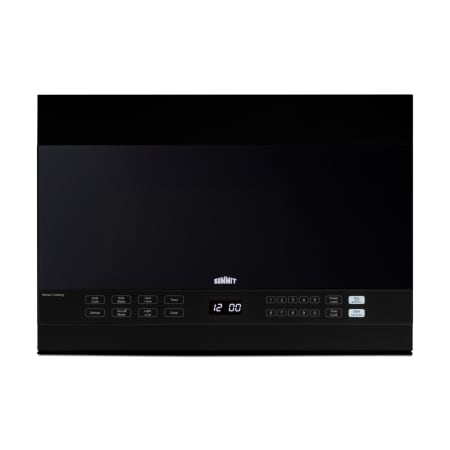 Summit 24 Inch Wide 1.4 Cu. Ft. 1000 Watt Over the Range Microwave with Under Cabinet LED Lighting in Black Black
