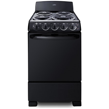 Summit 20 Inch Wide 2.3 Cu. Ft. Free Standing Electric Range with Broil Element and Storage Drawer Black