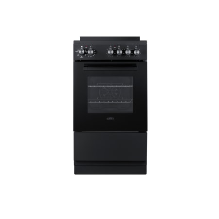 Summit 20 Inch Wide 1.87 Cu. Ft. Free Standing Electric Range with Removable Backguard and Viewing Window Black