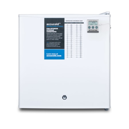 Summit 18 Inch Wide 1.7 Cu. Ft. Compact Refrigerator Freezer Combo with Removable Shelf and Adjustable Thermostat White