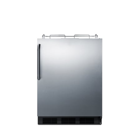 Summit 24 Inch Wide 5.5 Cu. Ft. Built-In / Free Standing Kegerator with Adjustable Thermostat Stainless Steel