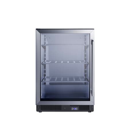 Summit 24 Inch Wide 5.14 Cu. Ft. Built-In Commercial Undercounter Impulse Freezer with Vacuum Insulated Glass - Left Swing Door Glass