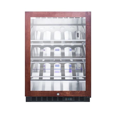 Summit 24 Inch Wide Bottle Capacity Panel Ready Built-In Wine Cooler with Champagne Shelves Panel Ready