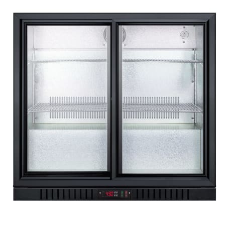 Summit 36 Inch Wide 7.4 Cu. Ft. Commercial Beverage Merchandiser with Stainless Steel Wrapped Cabinet Glass / Stainless Steel