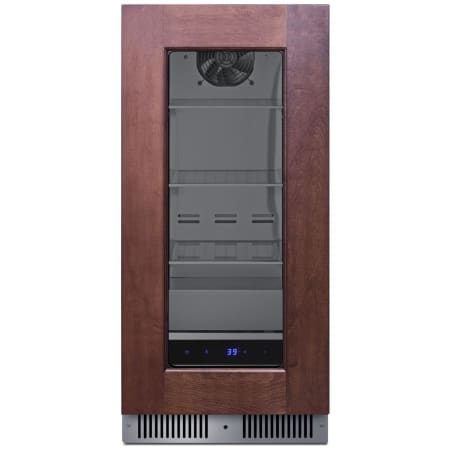 Summit 15 Inch Wide 40 Can Capacity Panel Ready Beverage Cooler with Digital Controls and Flush Back Design Panel Ready