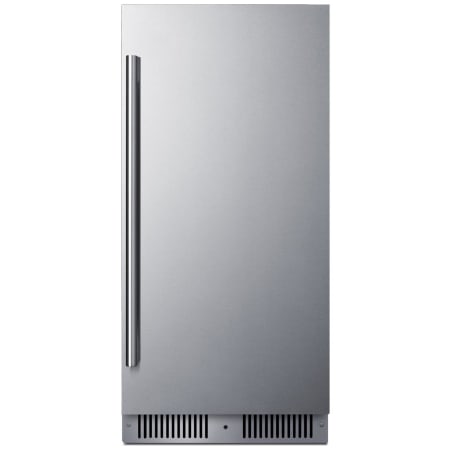 Summit 15 Inch Wide 1.72 Cu. Ft. Compact Freezerless Refrigerator with Stainless Steel Interior and Digital Display Stainless Steel