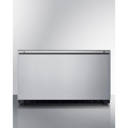 Summit 30 Inch Wide 2.54 Cu. Ft. Refrigerator Drawer with Drawer Dividers and Temporary Memory Function Stainless Steel