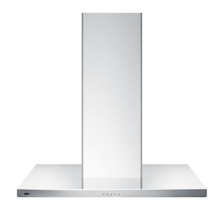 Summit 400 CFM 36 Inch Wide Wall Mounted Range Hood with Touch Controls and LED Lighting Stainless Steel