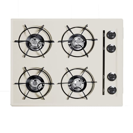 Summit 24 Four-Burner Gas Cooktop Bisque