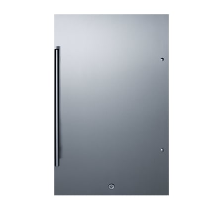 Summit 19 Inch Wide 3.13 Cu. Ft. Energy Star Rated Stainless Steel Compact Refrigerator Stainless Steel / Black