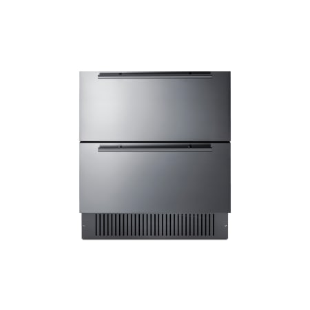 Summit 30 Inch Wide 5.42 Cu. Ft. Refrigerator Drawers with Digital Control Panel Stainless Steel