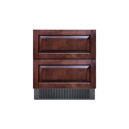 Summit 30 Inch Wide 5.42 Cu. Ft. Panel Ready Refrigerator Drawers with Digital Control Panel Panel Ready