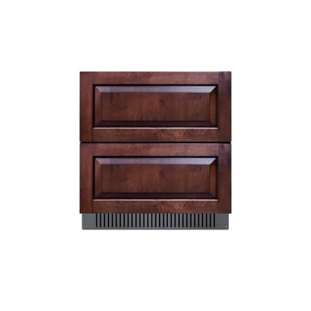 Summit 30 Inch Wide 5.42 Cu. Ft. Panel Ready ADA Compliant Refrigerator Drawers with Digital Control Panel Panel Ready