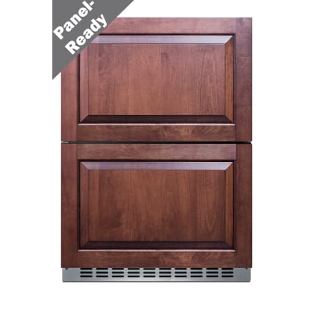 Summit 24 Inch Wide 3.9 Cu. Ft. Panel Ready Refrigerator Drawer with Open Drawer Alarm Panel Ready