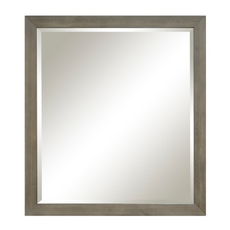 Sunny Wood Collin 36" W x 40" H Modern Rectangular Wood Framed Bathroom Wall Mirror Rustic Taupe