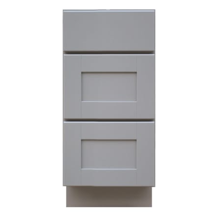 Sunny Wood Grayson 15" Wide Drawer Base Cabinet with Dovetail Drawer and Full Extension Soft Close Slides Dove Gray