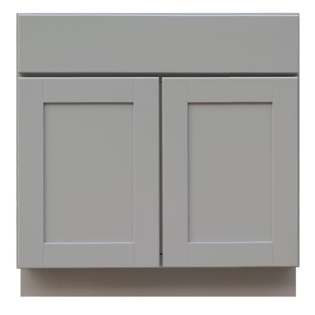 Sunny Wood Grayson 33" Wide Double Door Base Cabinet with Dovetail Drawer and Full Extension Soft Close Slides Dove Gray