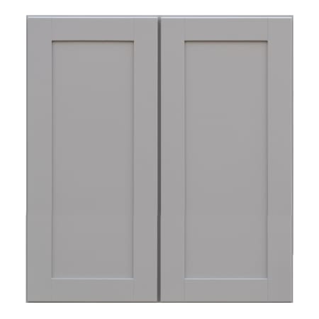 Sunny Wood Grayson 33" Wide x 36" High Double Door Wall Cabinet with Soft Close Hinges Dove Gray