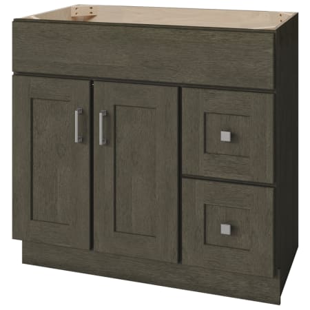 Sunny Wood Livingstone 36" Single Free Standing Vanity Cabinet Only - Less Vanity Top Shale Grey