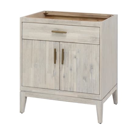 Sunny Wood Nina 30" Free Standing Hardwood Vanity Cabinet Only - Less Vanity Top Chalky White