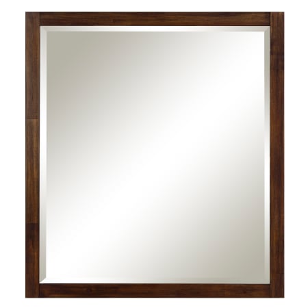 Sunny Wood Perry 36" W x 40" H Modern Rectangular Framed Bathroom Wall Mirror Amber