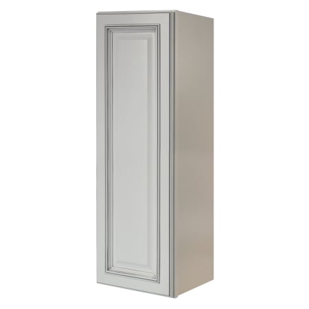 Sunny Wood Riley 12" Wide x 36" High Single Door Wall Cabinet with 2 Shelves White