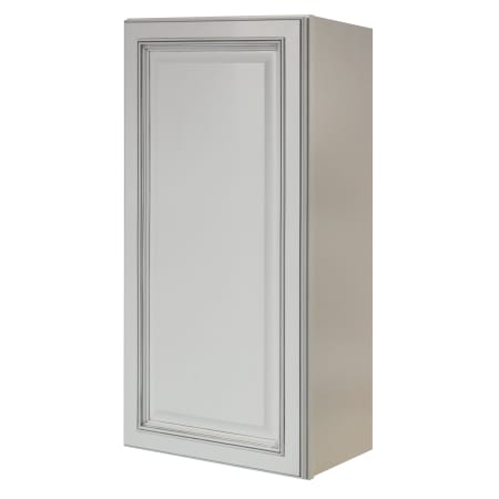 Sunny Wood Riley 18" Wide x 36" High Single Door Wall Cabinet with 2 Shelves White