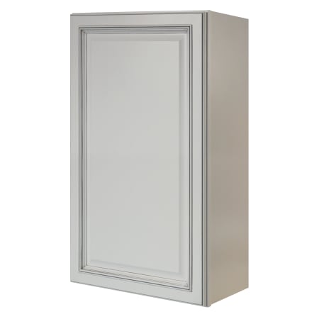 Sunny Wood Riley 21" Wide x 36" High Single Door Wall Cabinet with 2 Shelves White