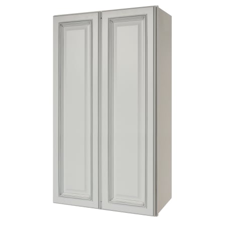 Sunny Wood Riley 24" Wide x 42" High Double Door Wall Cabinet with 2 Shelves White