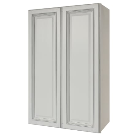 Sunny Wood Riley 27" Wide x 42" High Double Door Wall Cabinet with 2 Shelves White