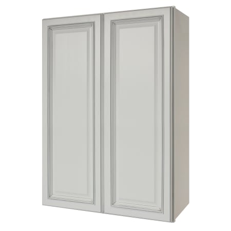 Sunny Wood Riley 30" Wide x 42" High Double Door Wall Cabinet with 2 Shelves White