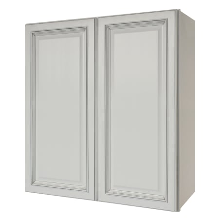 Sunny Wood Riley 33" Wide x 36" High Double Door Wall Cabinet with 2 Shelves White