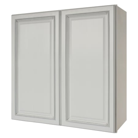 Sunny Wood Riley 36" Wide x 36" High Double Door Wall Cabinet with 2 Shelves White