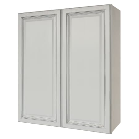 Sunny Wood Riley 36" Wide x 42" High Double Door Wall Cabinet with 2 Shelves White