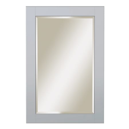 Sunny Wood Shaker Hill 24" W x 36" H Transitional Rectangular Wood Framed Bathroom Wall Mirror Designer White