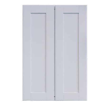 Sunny Wood Shaker Hill 24" Wide x 36" High Double Door Pantry Cabinet Designer White