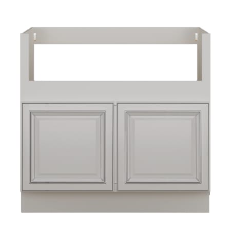Sunny Wood Sanibel 36" Wide x 34-1/2" High Double Door Base Cabinet Off White with Charcoal Glaze